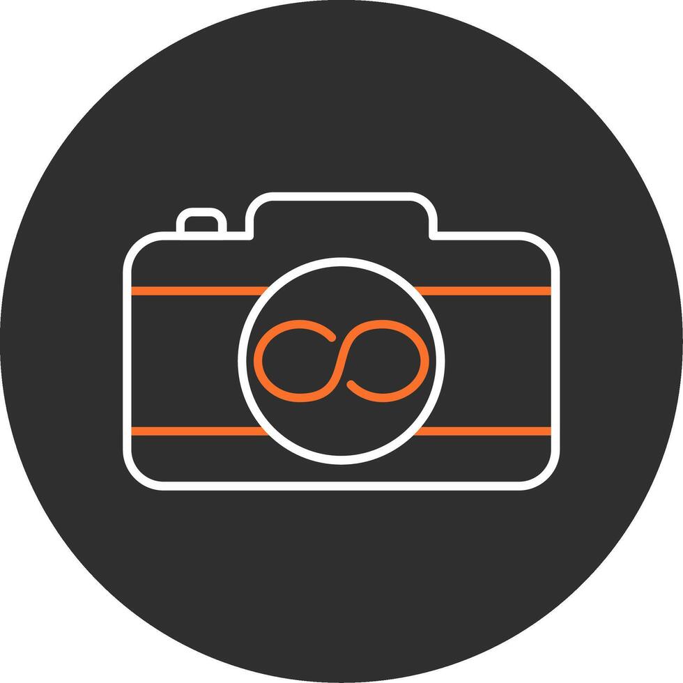 Infinity Blue Filled Icon vector