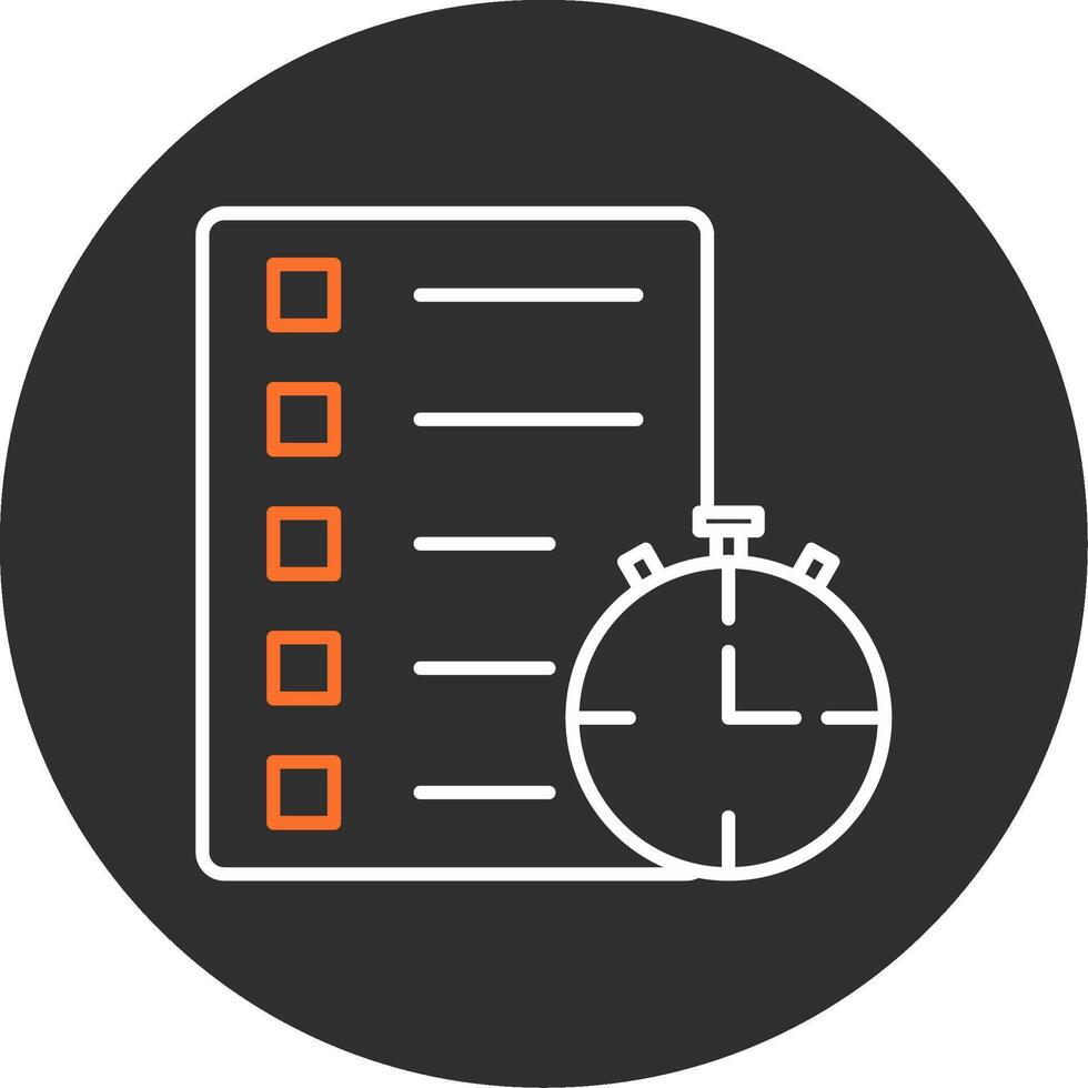 Track Of Time Blue Filled Icon vector