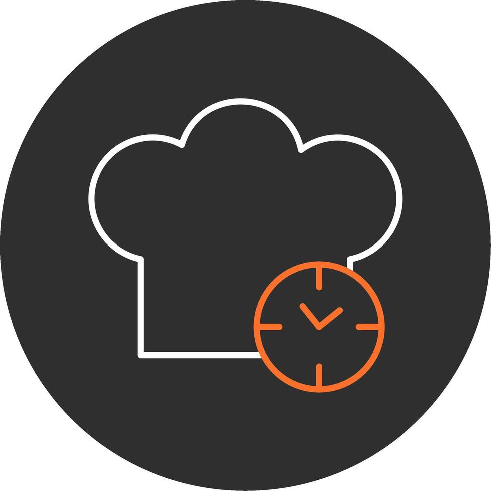 Kitchen Timer Blue Filled Icon vector