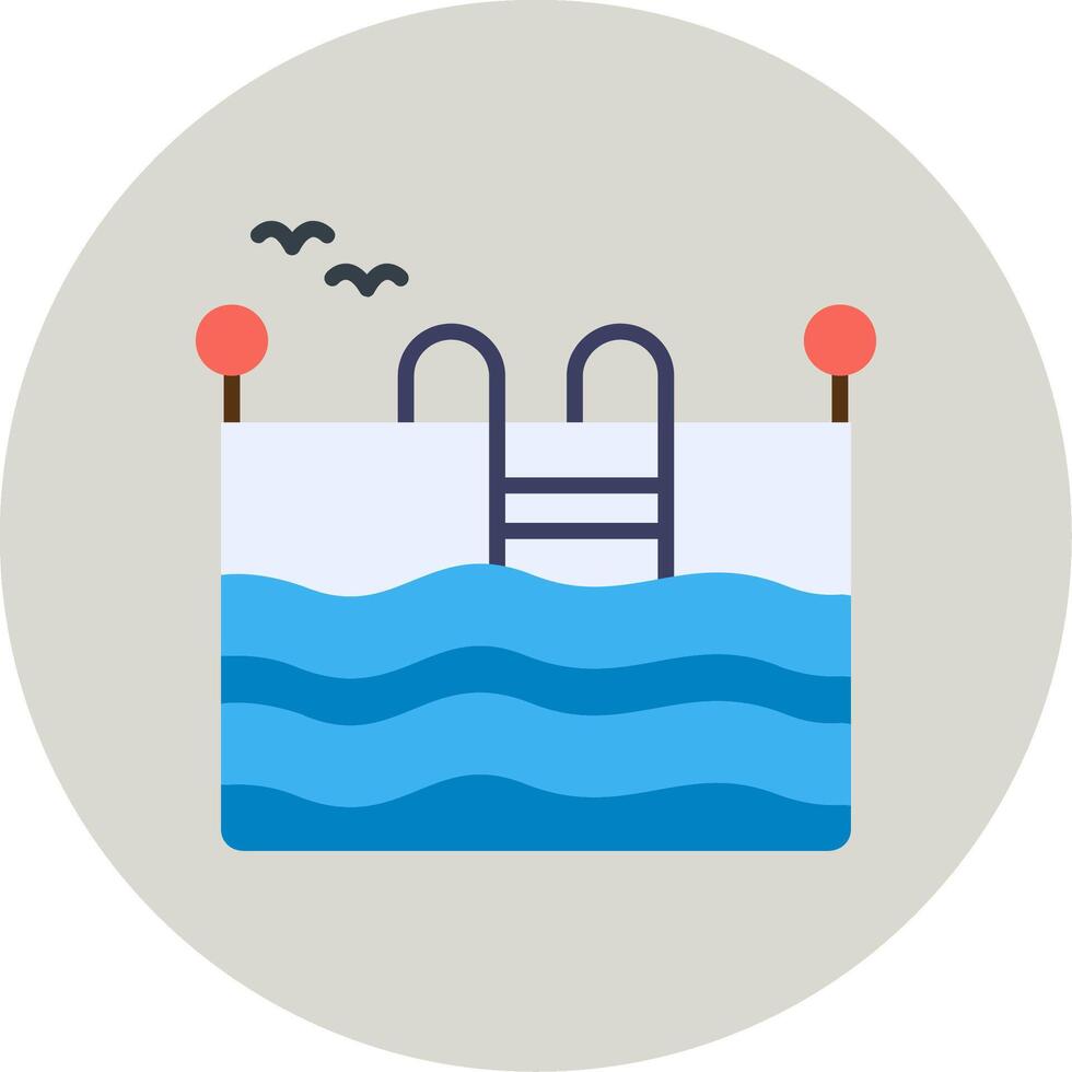 icono de vector de piscina