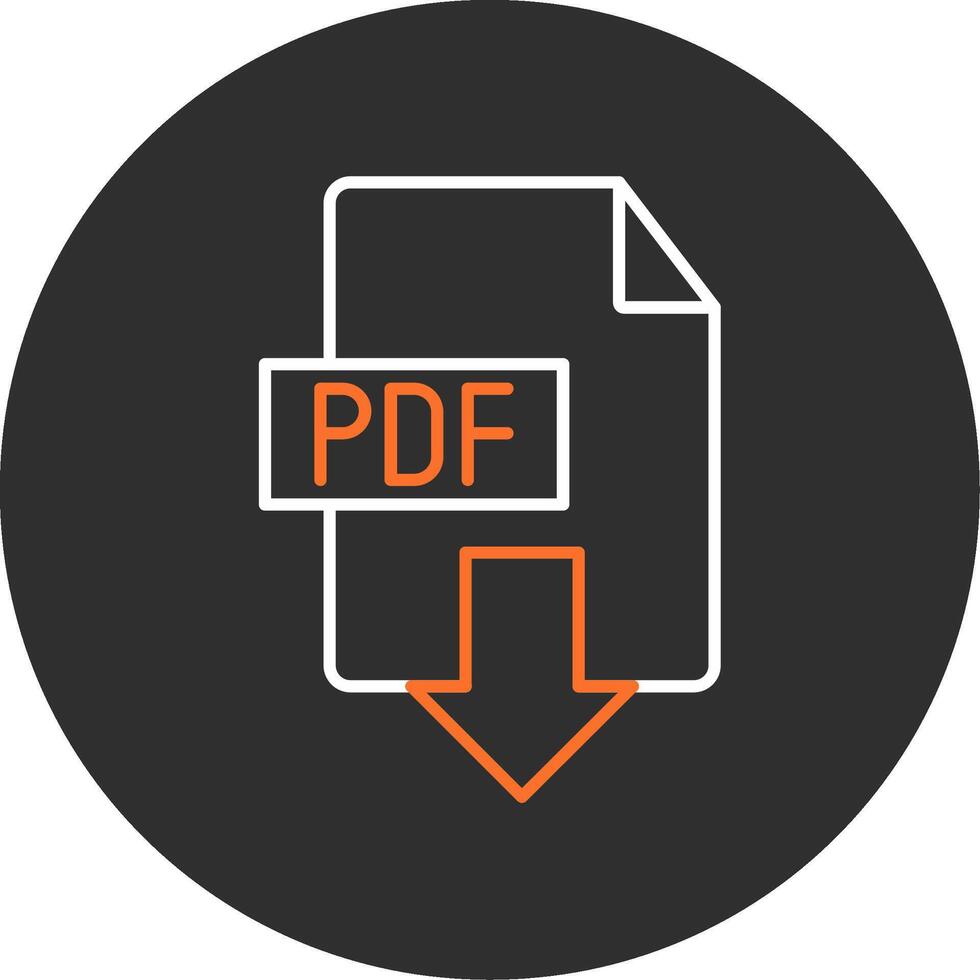 descargar pdf azul lleno icono vector