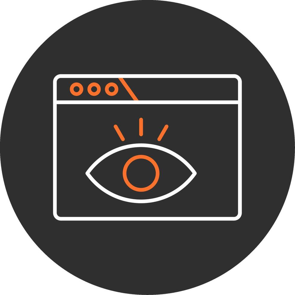 Visualization Blue Filled Icon vector