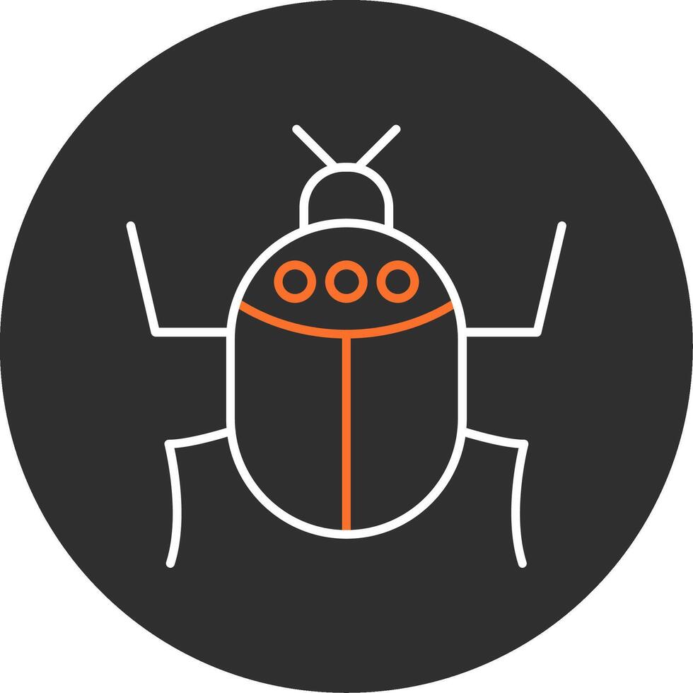 Insect Blue Filled Icon vector