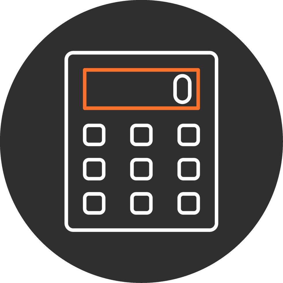 Calculator Blue Filled Icon vector