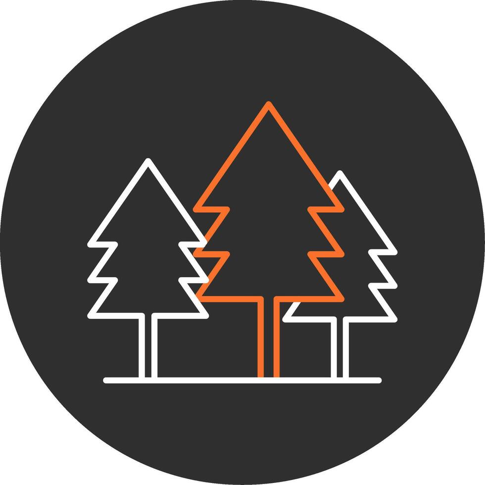Tree Blue Filled Icon vector