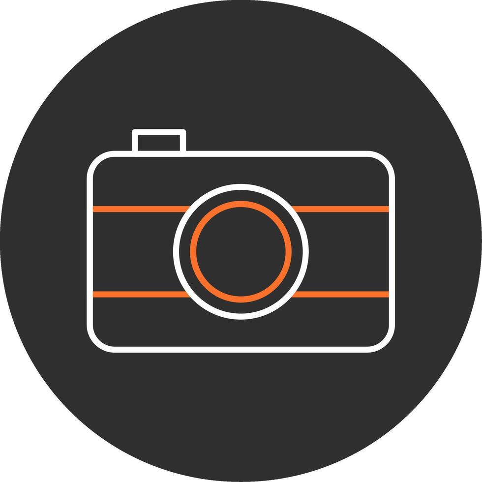 Old Came Blue Filled Icon vector