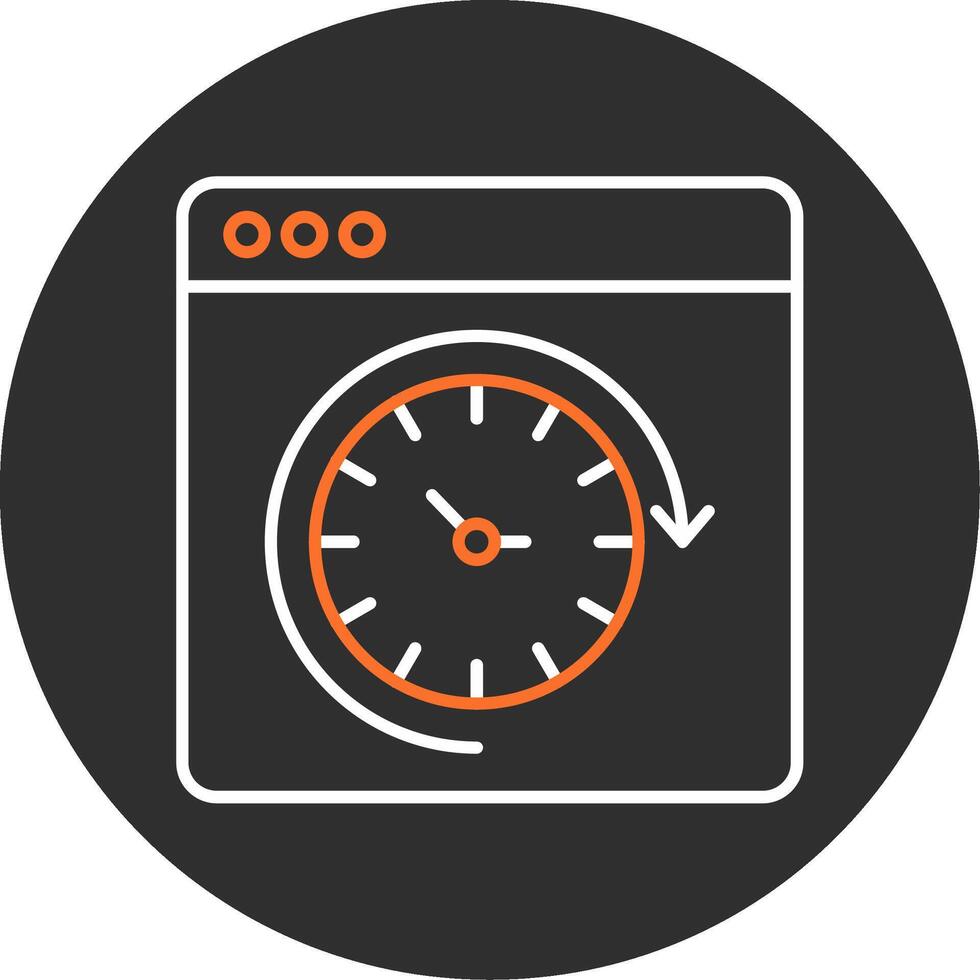 Routine Blue Filled Icon vector