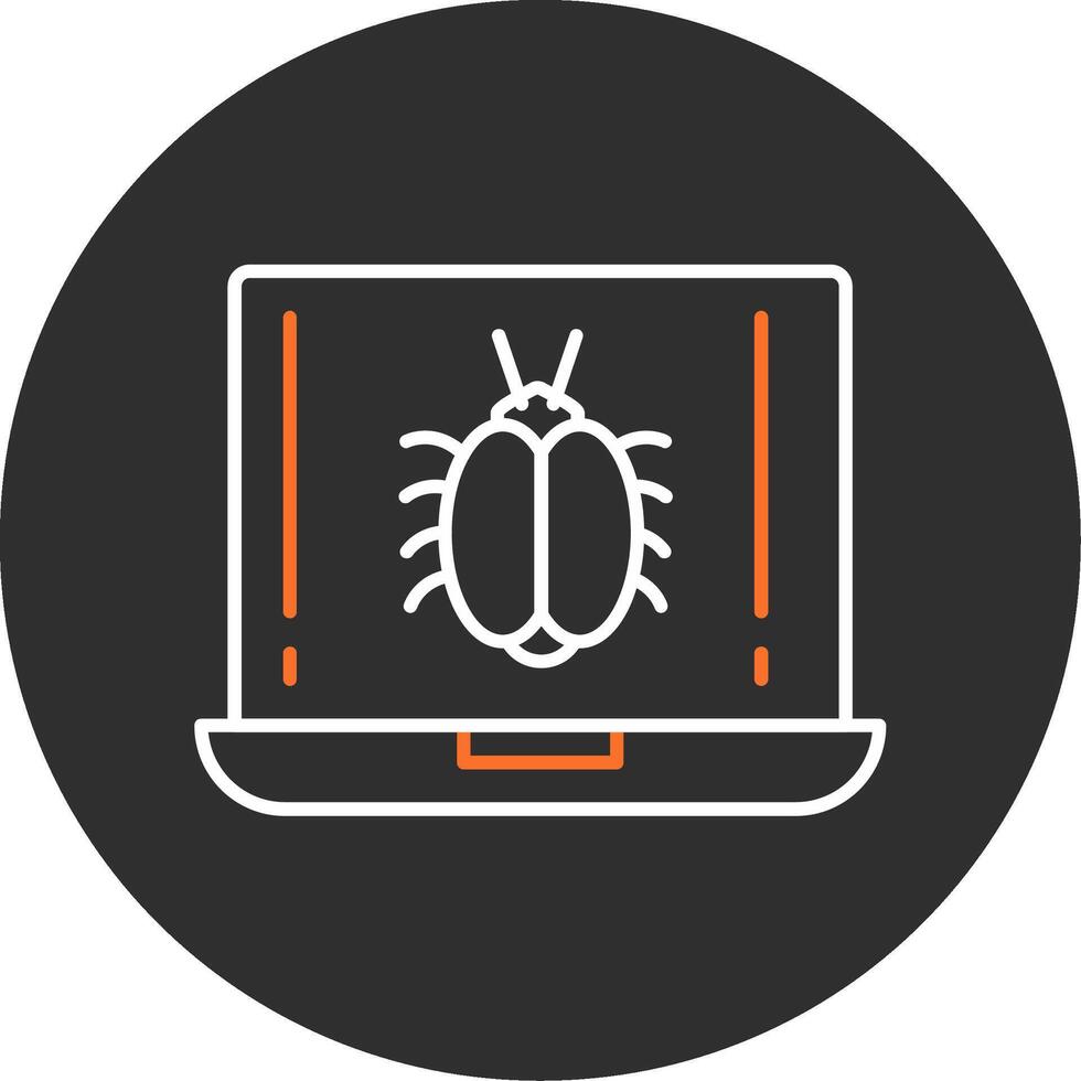 Bug Blue Filled Icon vector