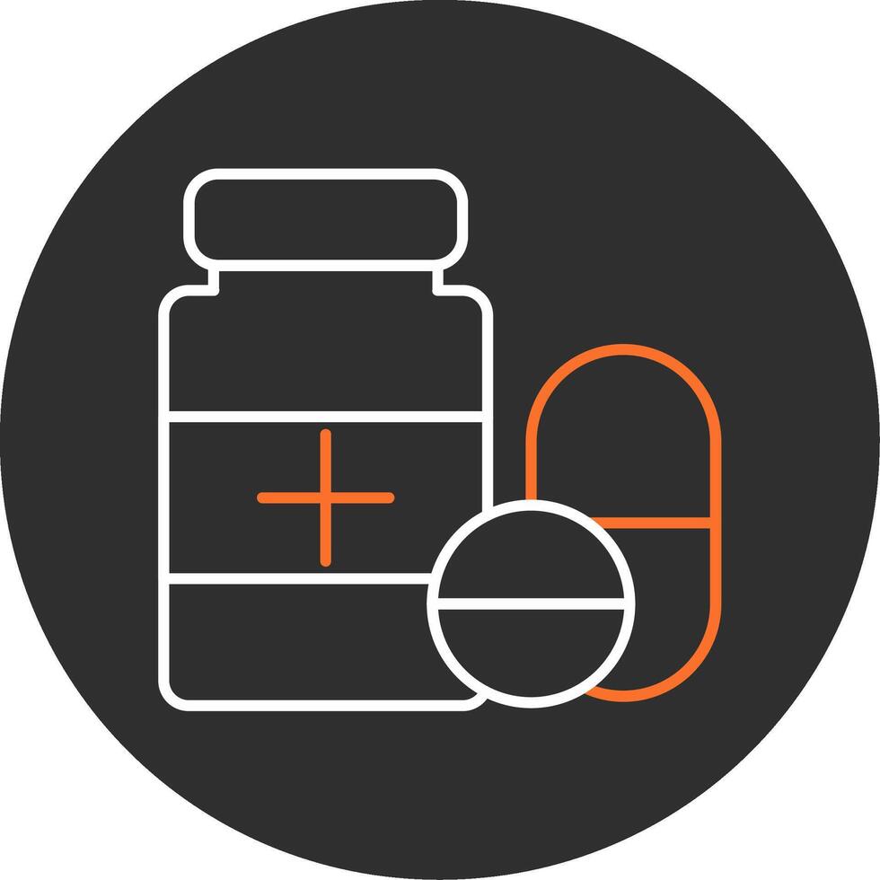 Pills Blue Filled Icon vector