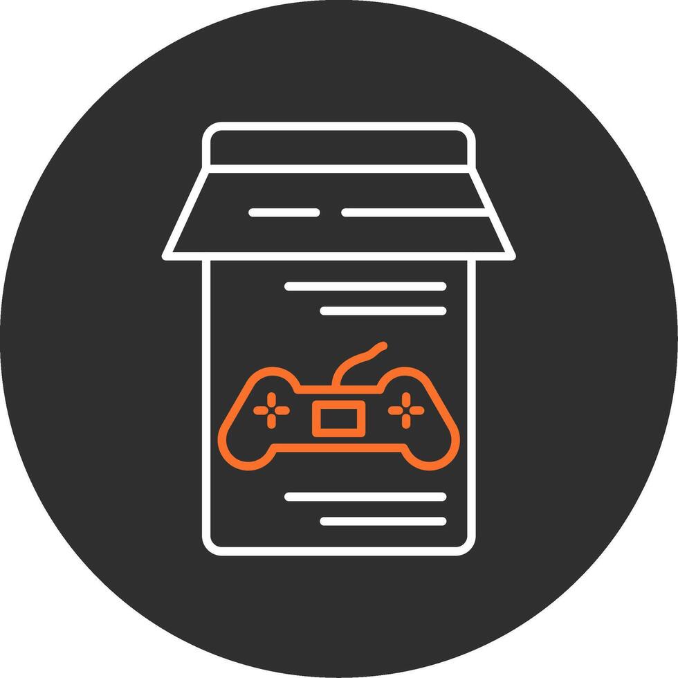 Online Store Blue Filled Icon vector