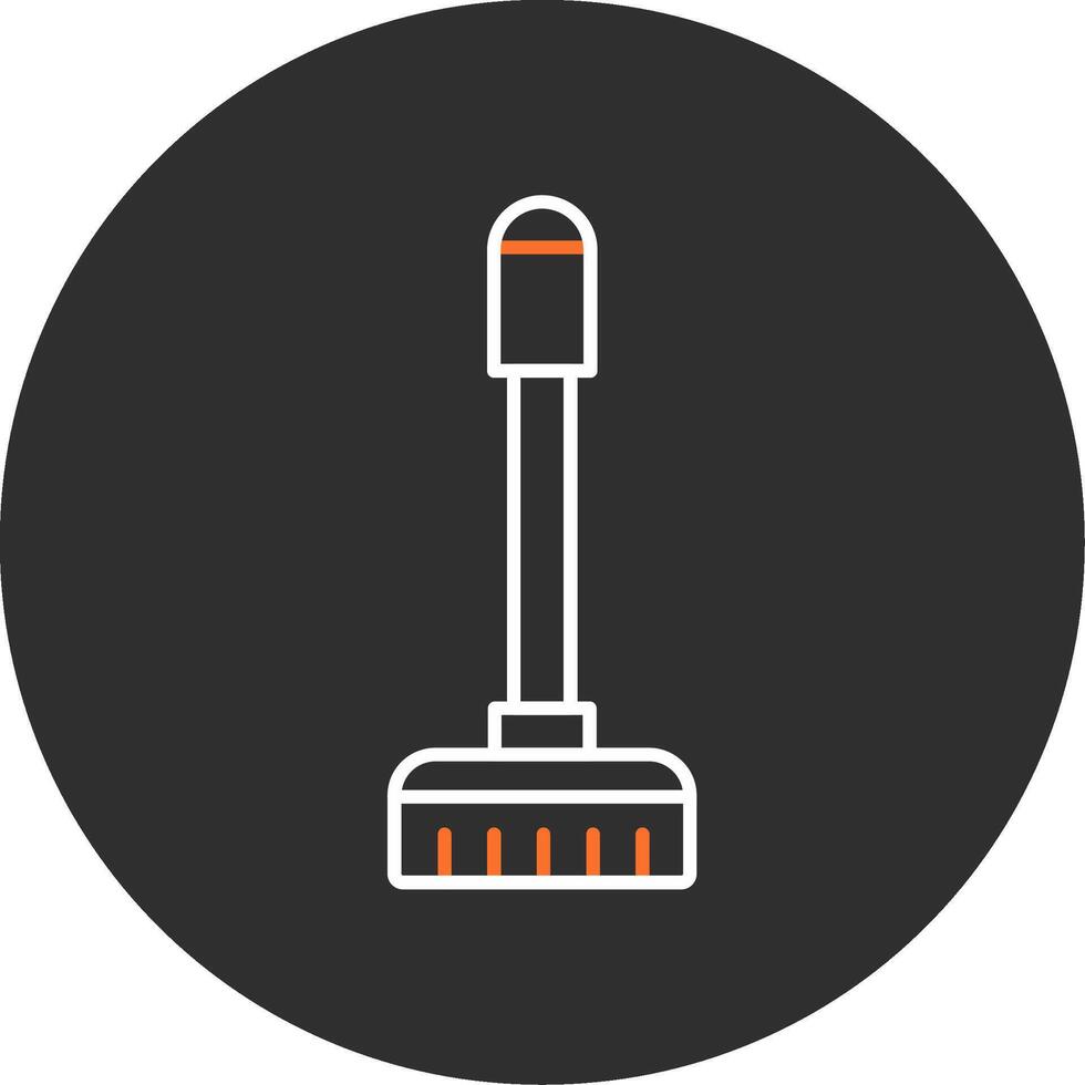 Floor Mop Blue Filled Icon vector