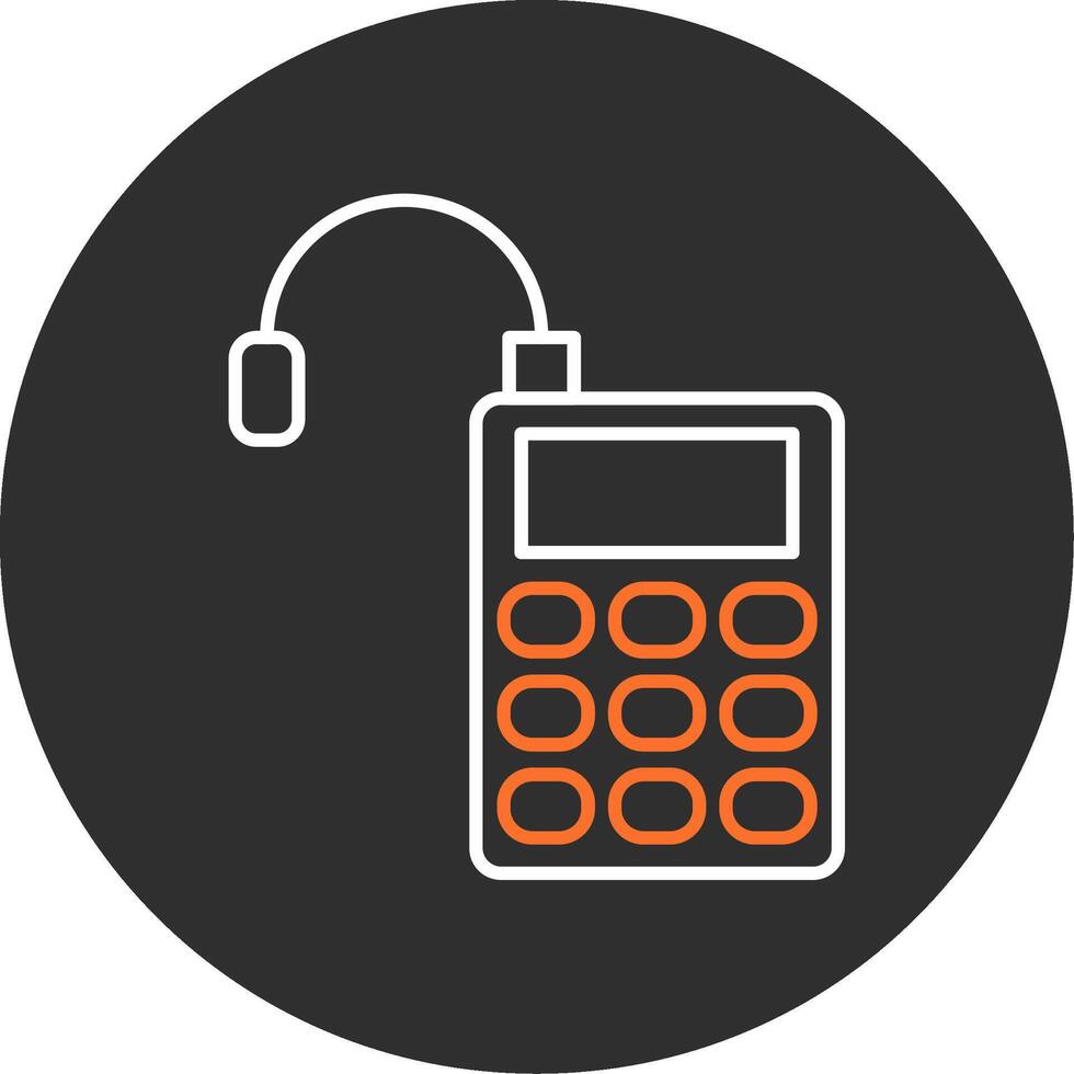 Microphone Blue Filled Icon vector