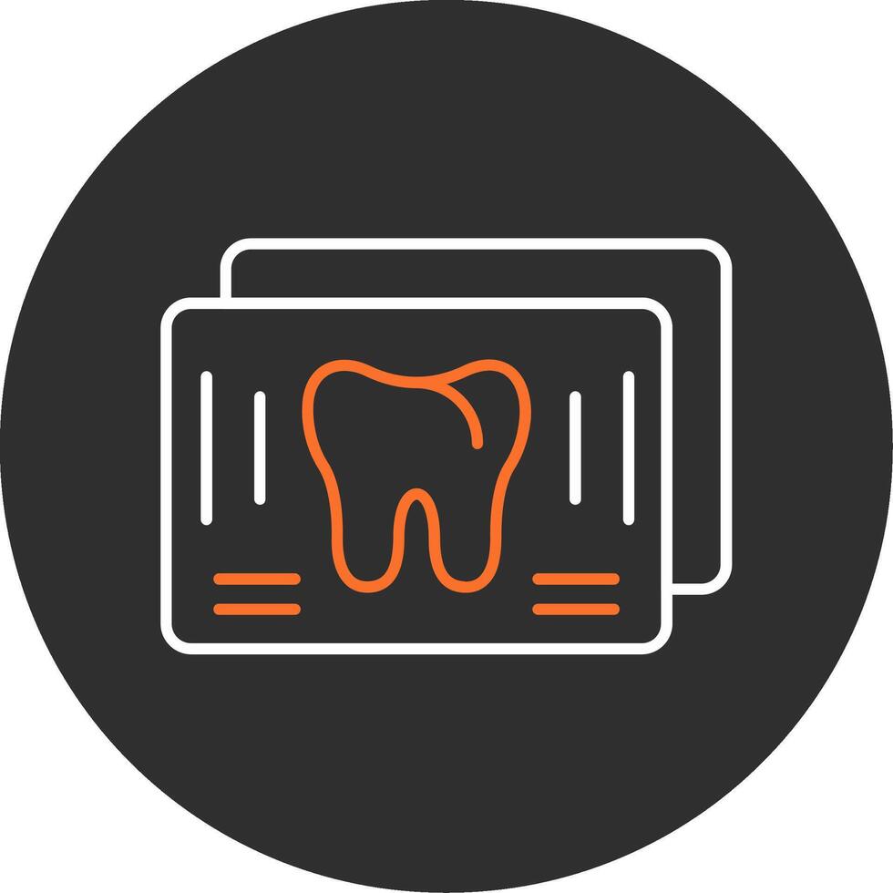 X Ray Blue Filled Icon vector
