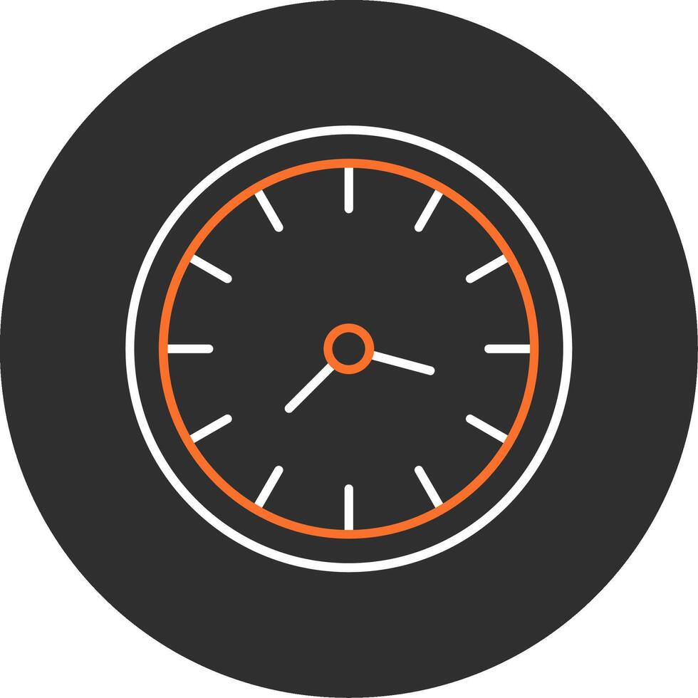 Clock Blue Filled Icon vector