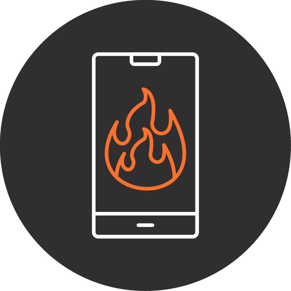 Flame Blue Filled Icon vector