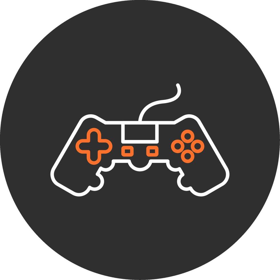 Video Game Blue Filled Icon vector