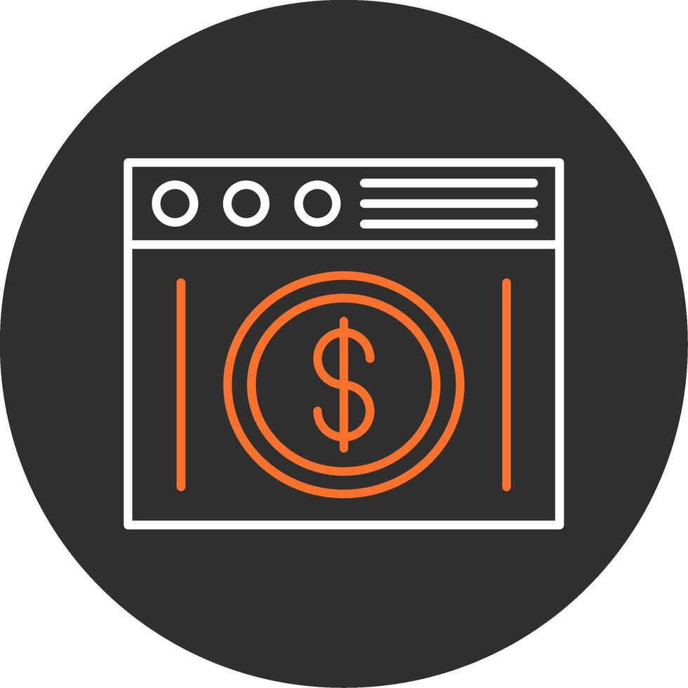 Budget Blue Filled Icon vector