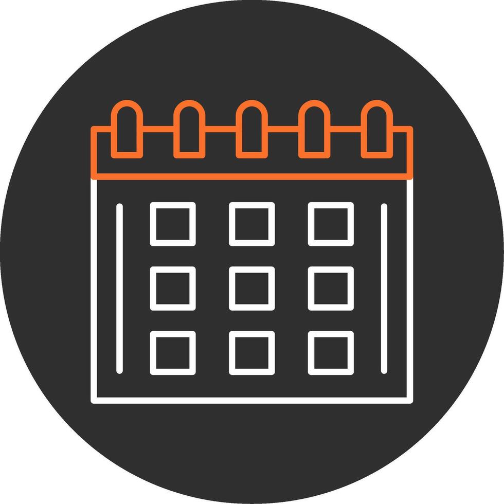 Calendar Blue Filled Icon vector