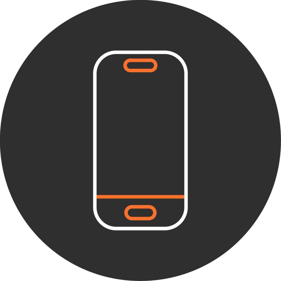 Smartphone Blue Filled Icon vector