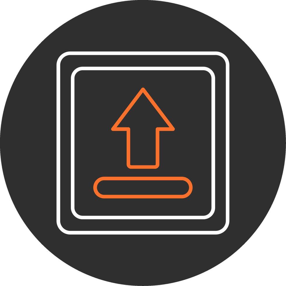 Uploading Blue Filled Icon vector