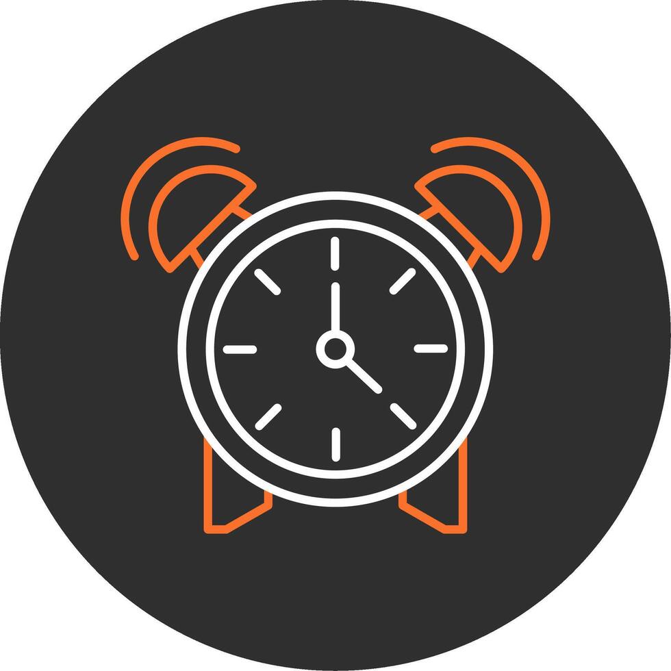 Alarm Blue Filled Icon vector