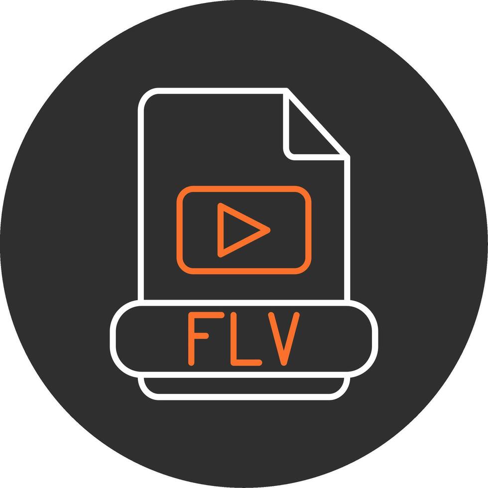 flv azul lleno icono vector