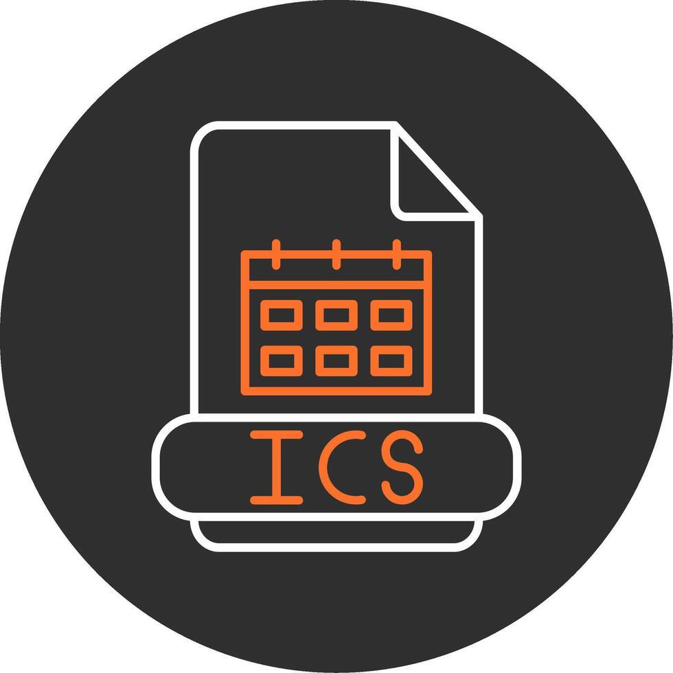 Ics Blue Filled Icon vector