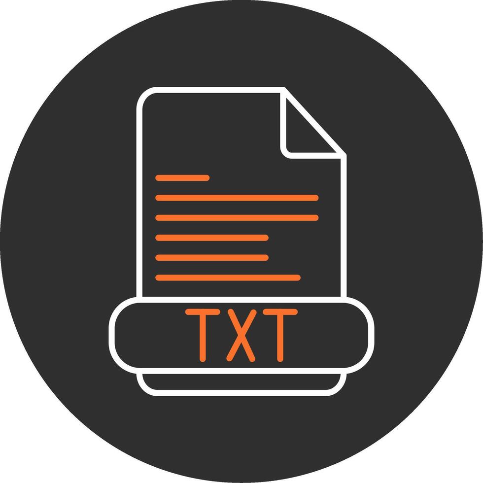 Txt Blue Filled Icon vector