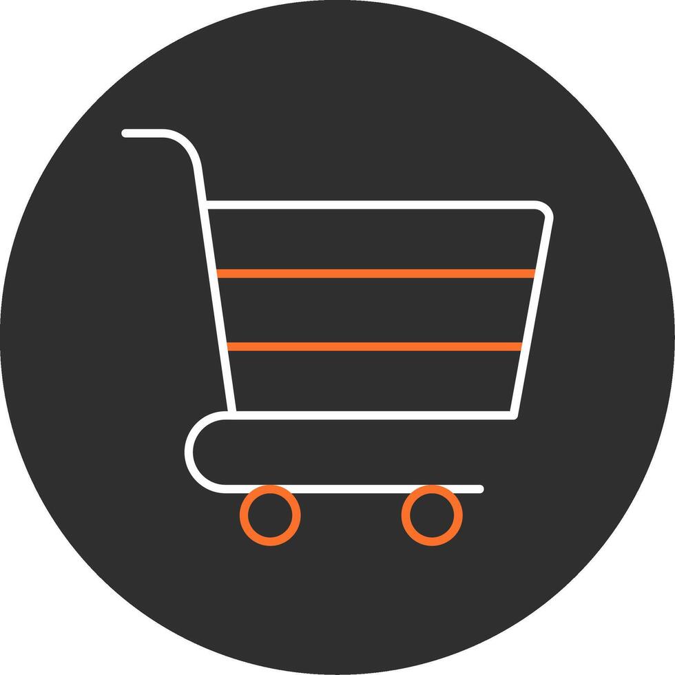 compras carro azul lleno icono vector