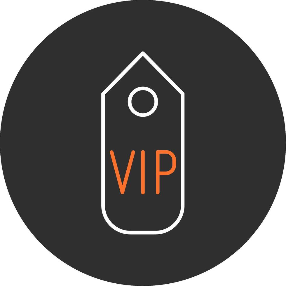 Vip pass Blue Filled Icon vector