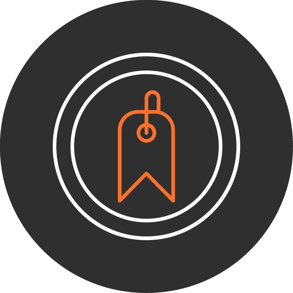 Tag Blue Filled Icon vector