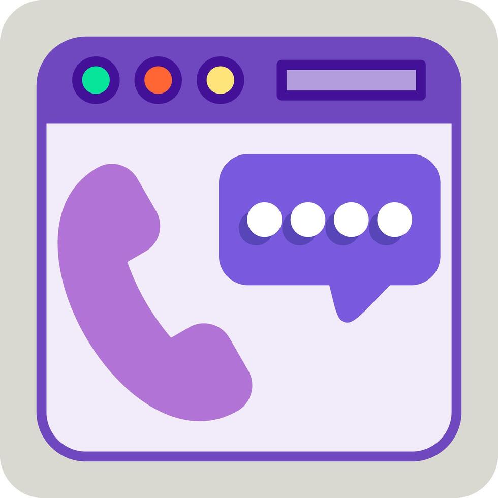 Phone Chat Vector Icon