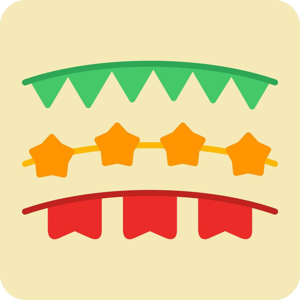 Bunting Vector Icon