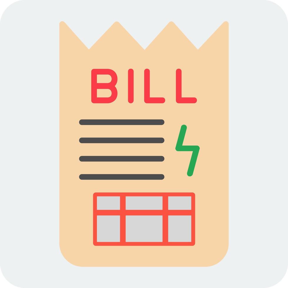 Bill Vector Icon