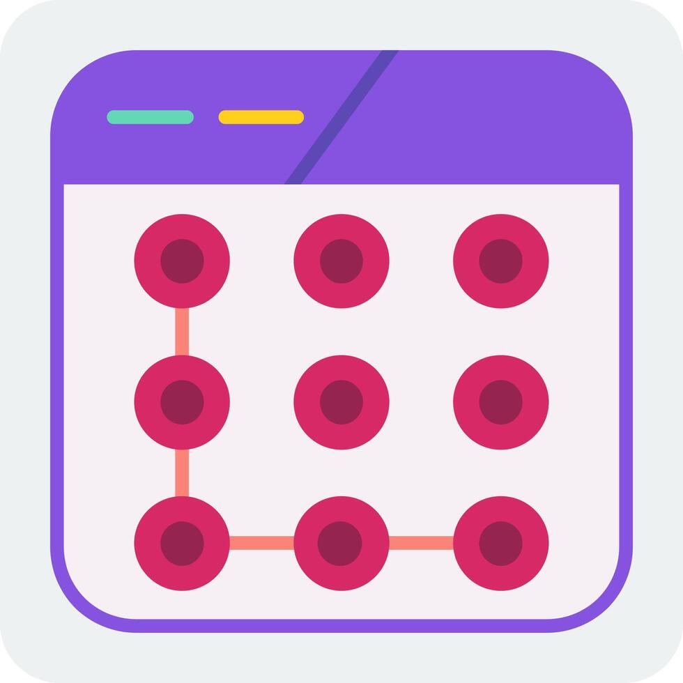 Lock Pattern Vector Icon