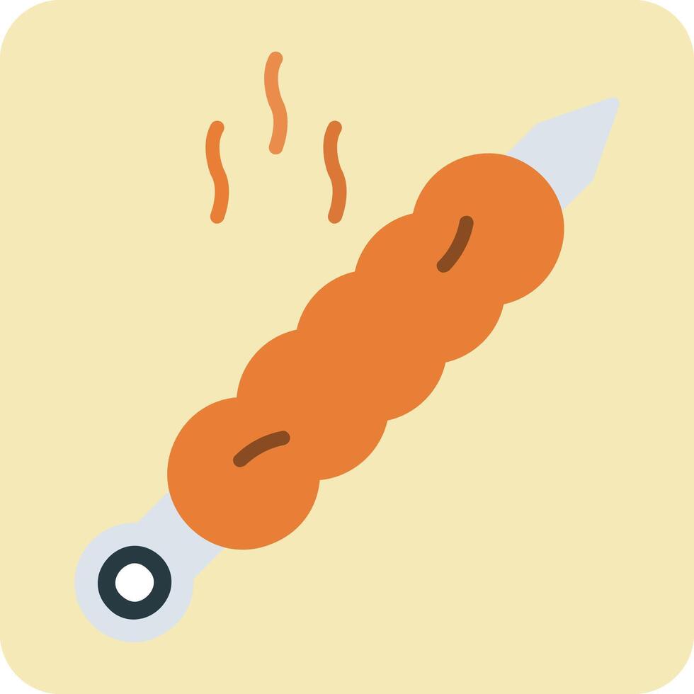 Kebab Vector Icon
