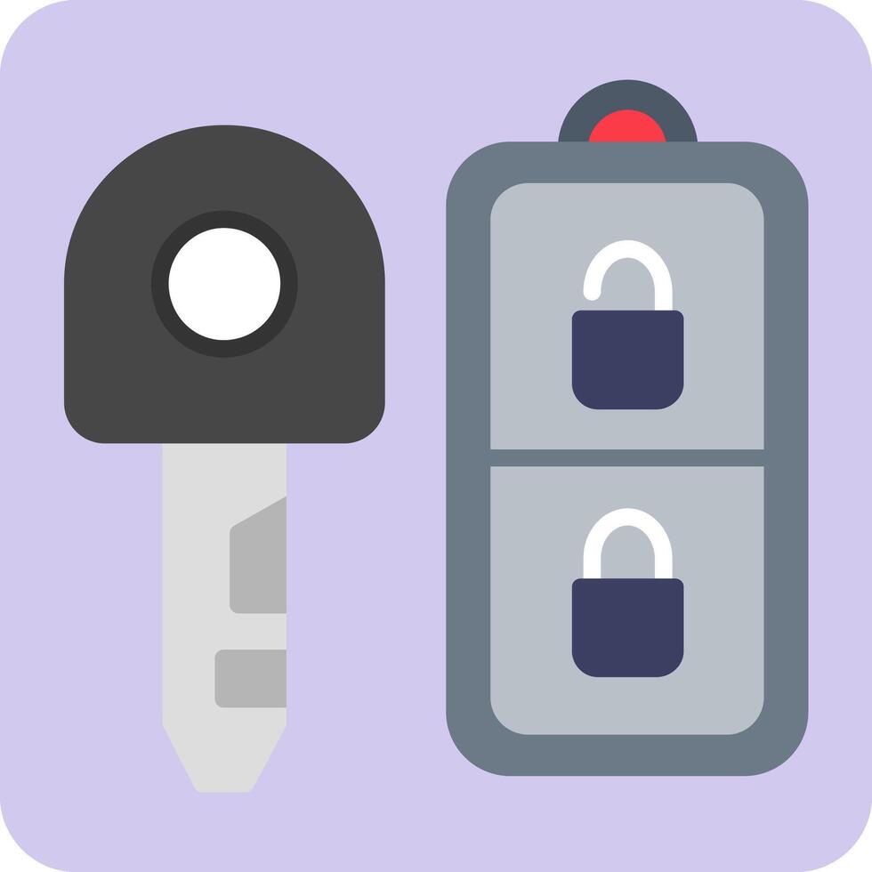 Car Key Vector Icon