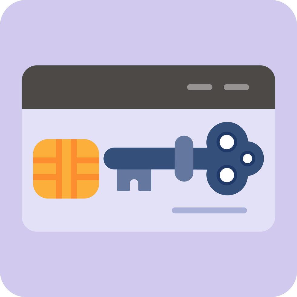 Key Card Vector Icon