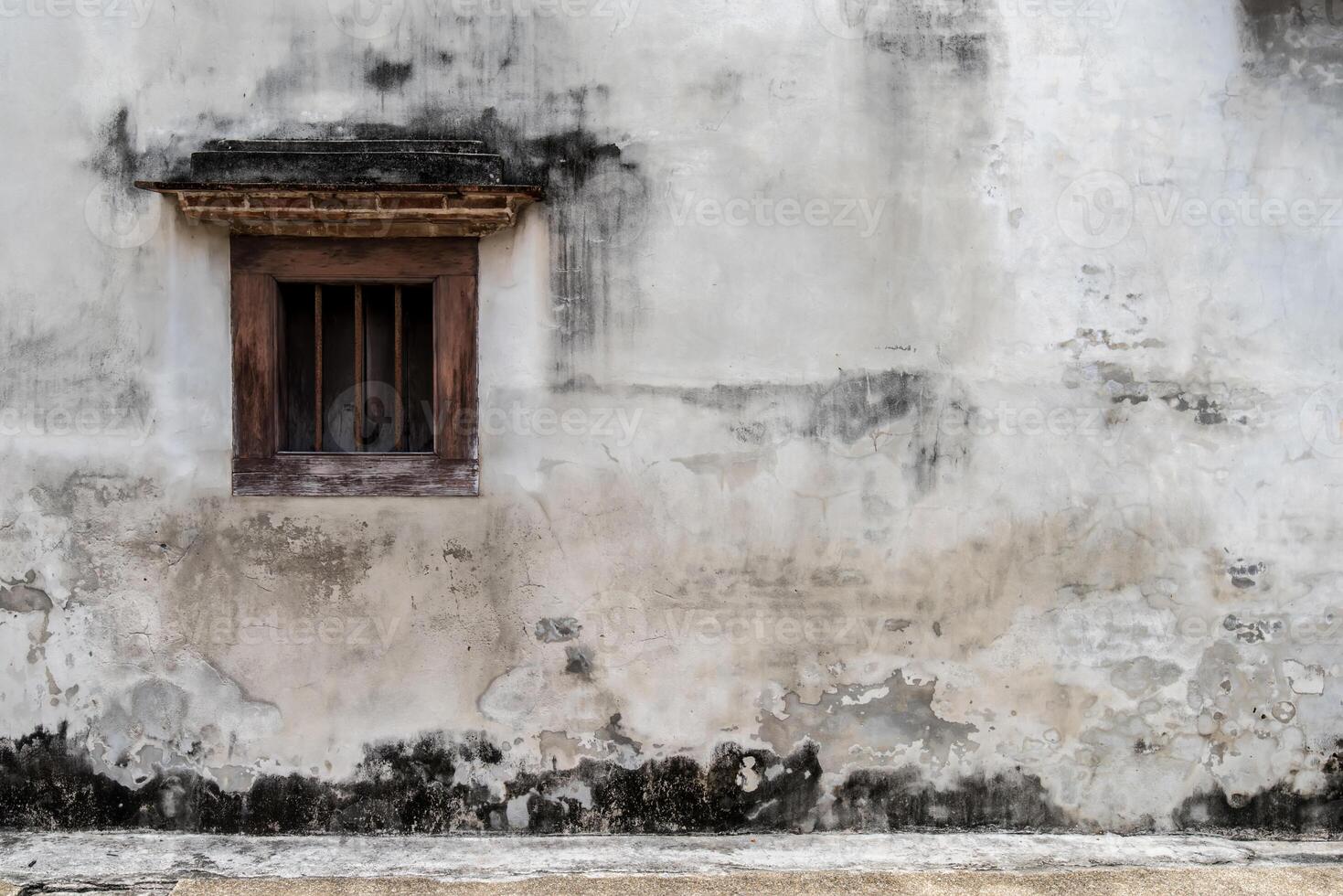 Old chinese vintage window. photo