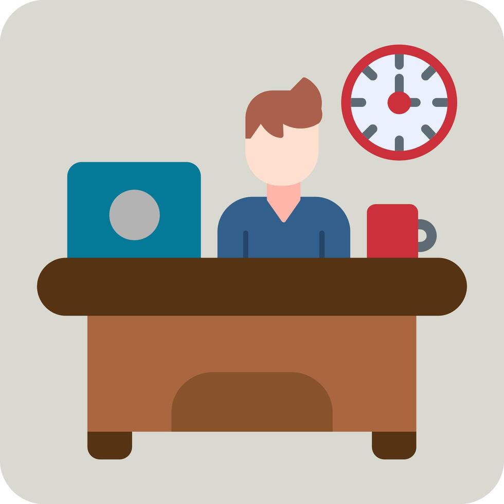 Workaholic Vector Icon