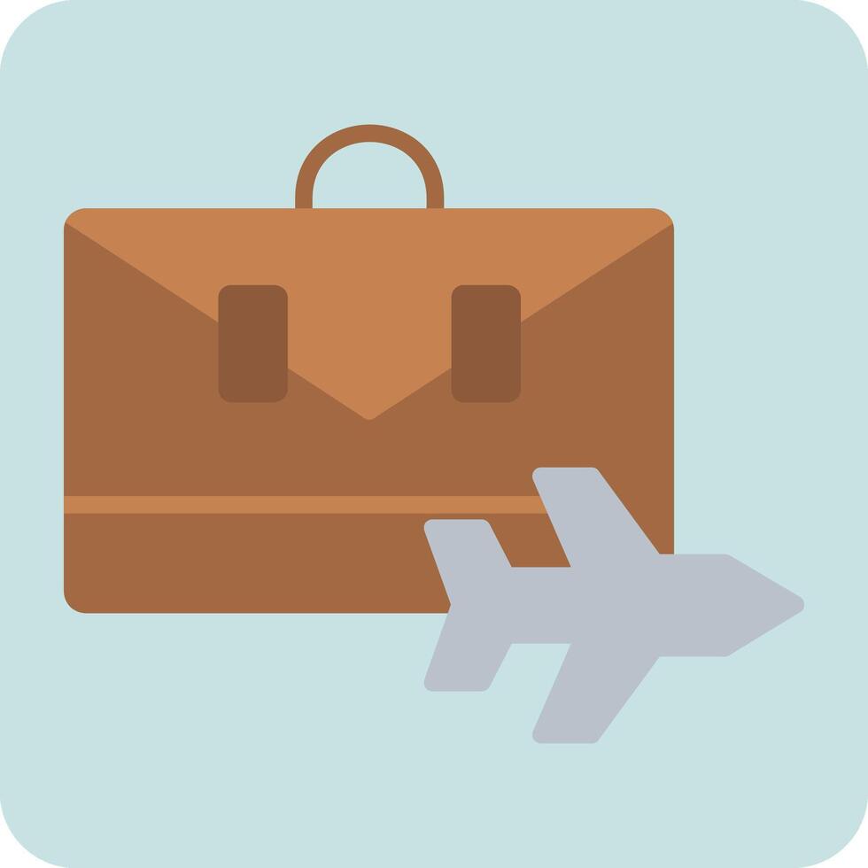 Business Trip Vector Icon