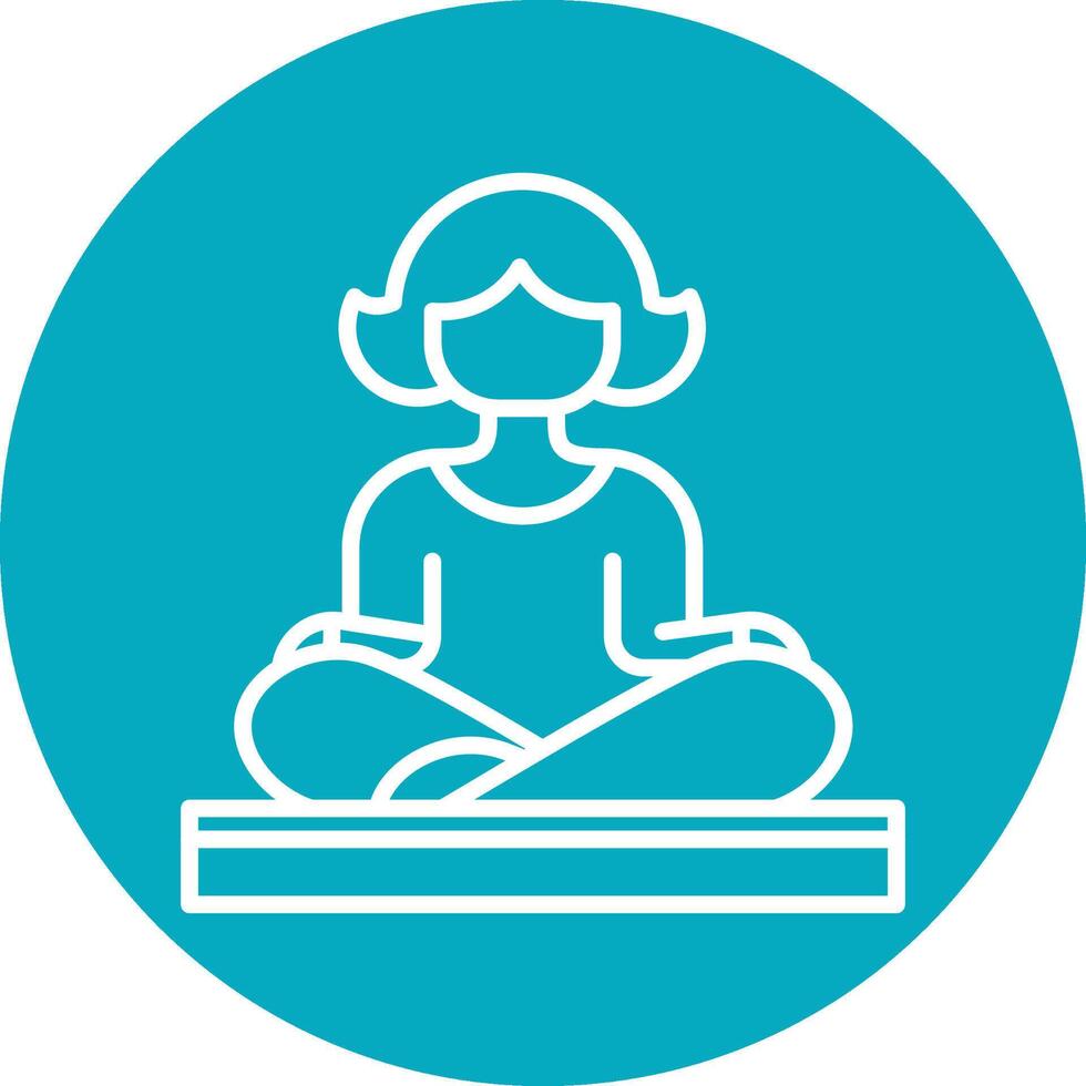 icono de vector de yoga