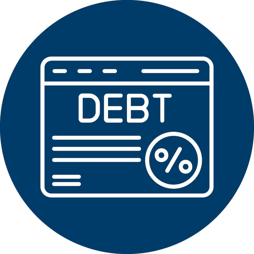 Debt Vector Icon