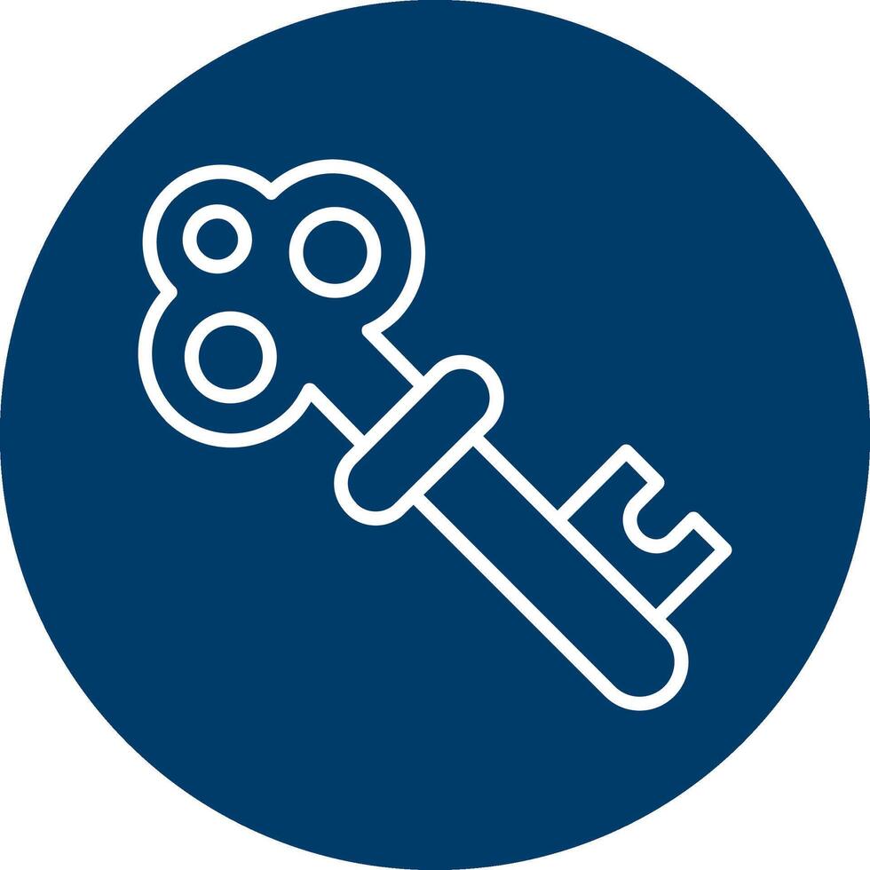 Old Key Vector Icon