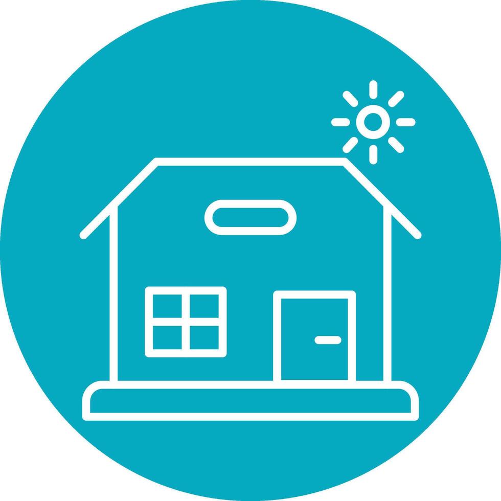 Beach House Vector Icon