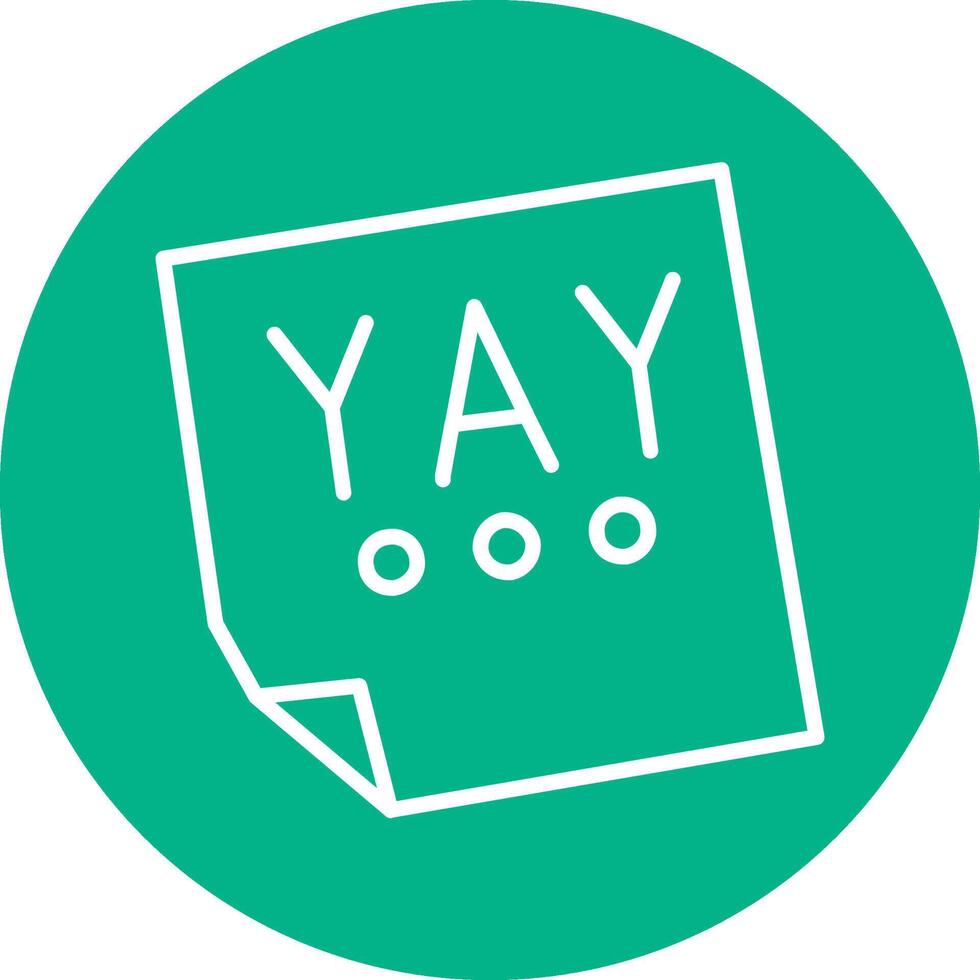 Yay Vector Icon