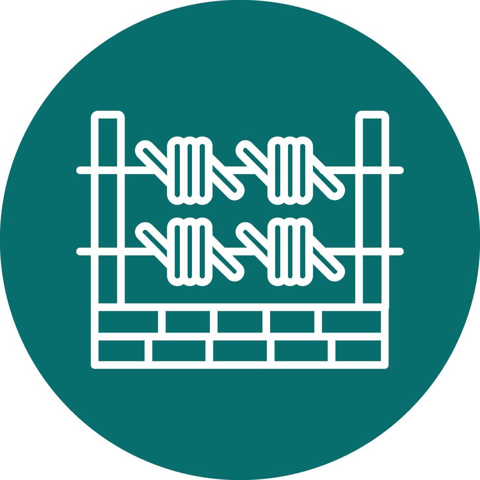 Barbed Wire Vector Icon