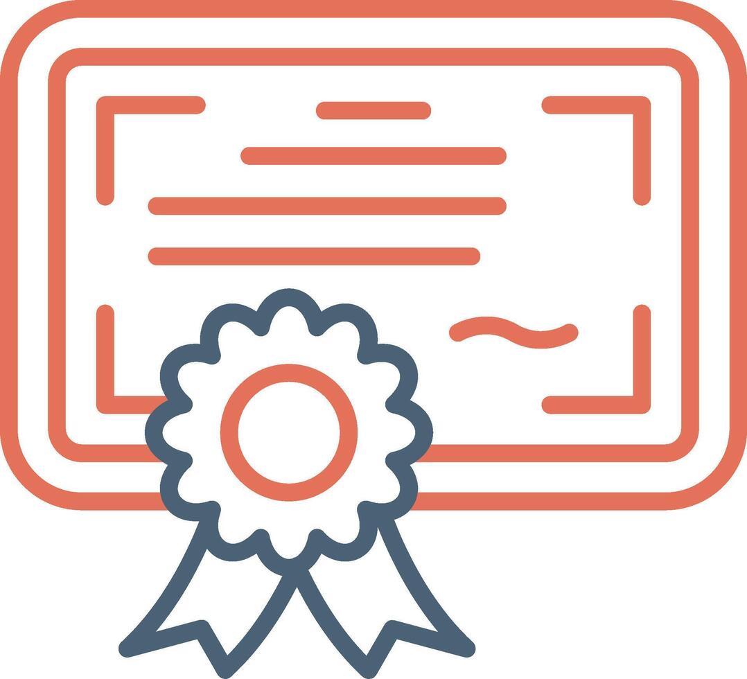 icono de vector de certificado