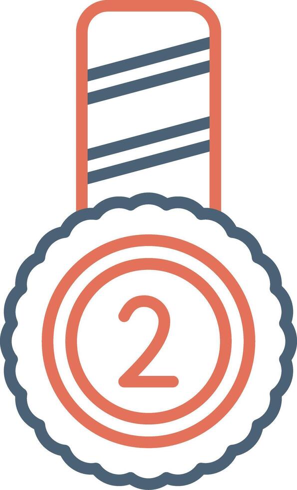 Second Place Vector Icon