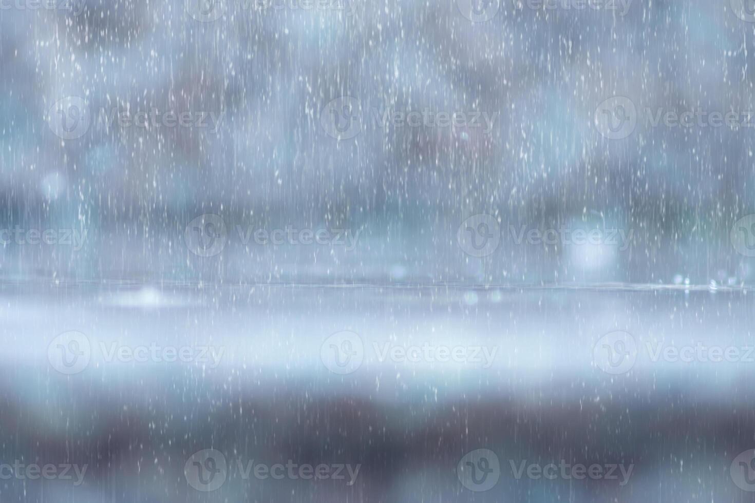 Rain fall on the ground in rains season. photo
